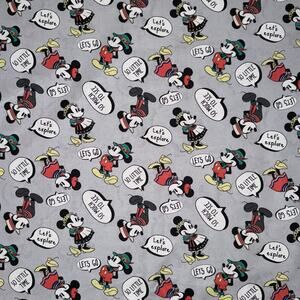 Disney Licensed Mickey Minnie Let's Explore by Springs Creative - 1/2 Yard